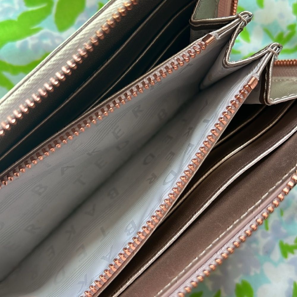 Ted Baker Zip Around Pebbled Leather - Rose Gold - Picture 5 of 10